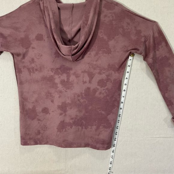 AEROPOSTALE Women’s sweater; medium , hooded, Rose colour.EXCELLENT CONDITION - Picture 8 of 11